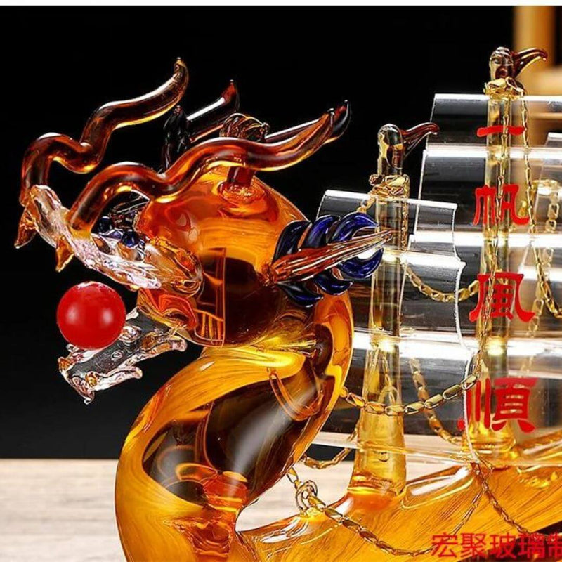 Decanter Wisky e Vinho Dragão Chinês Zaphyra