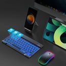 Conjunto teclado e mouse LED sem fio Zaphyra