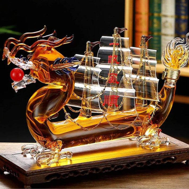 Decanter Wisky e Vinho Dragão Chinês Zaphyra