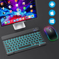 Conjunto teclado e mouse LED sem fio Zaphyra