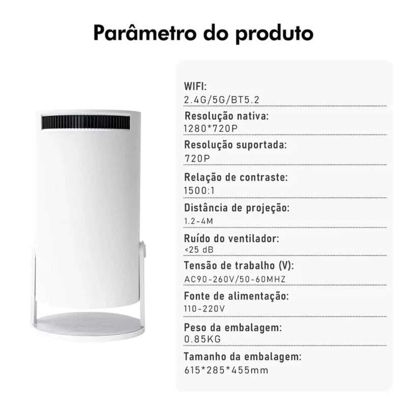 Projetor Z8 4K Cinema 150" Polegadas Zaphyra - 57% OFF - FRETE GRÁTIS - BLACK FRIDAY