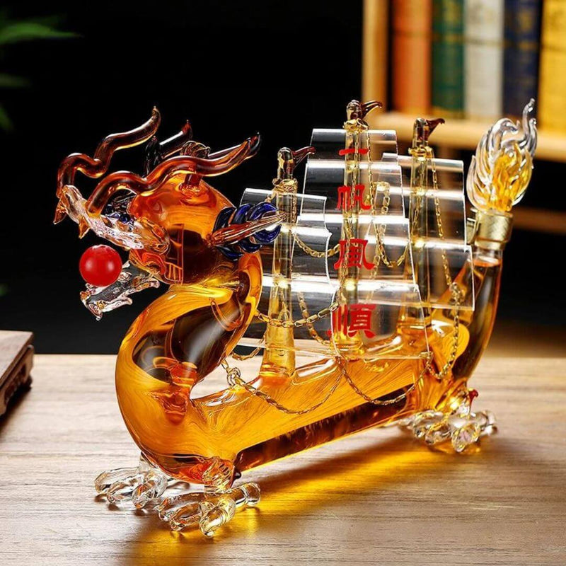 Decanter Wisky e Vinho Dragão Chinês Zaphyra