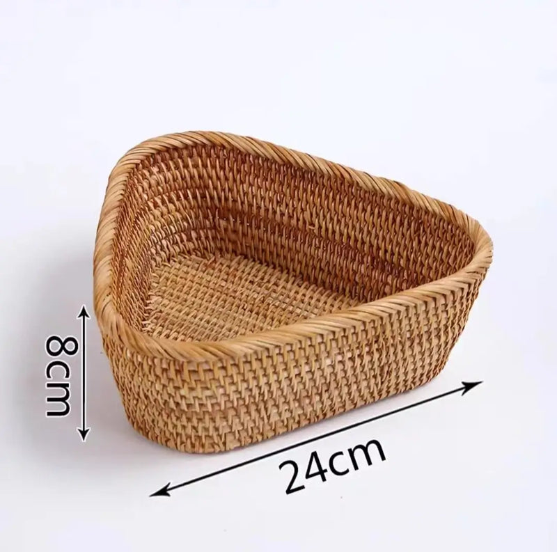 Cesta de Frutas Palha Rattan Zaphyra